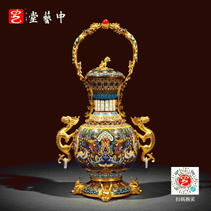 张同禄景泰蓝十大经典之《九龙献瑞》华丽现身----“九龙升腾，祥瑞之兆”