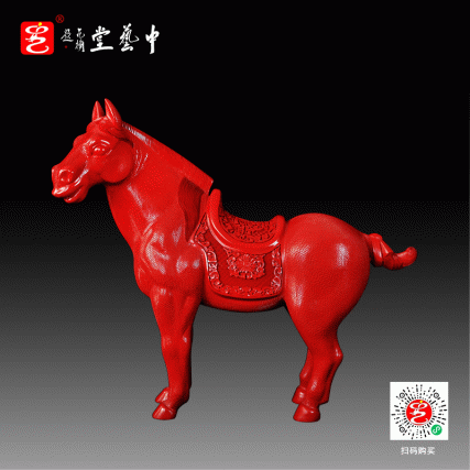 【中藝堂】杨之新 雕漆《一马当先》
