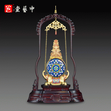 张同禄老师手稿遗作《天下泰平》景泰蓝链瓶集花丝镶嵌玉雕于一身