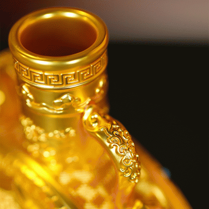 两代非遗技艺首聚一器 | 《八宝如意瓶》花丝镶嵌錾刻艺术摆件 | 金灿光闪，龙腾凤舞