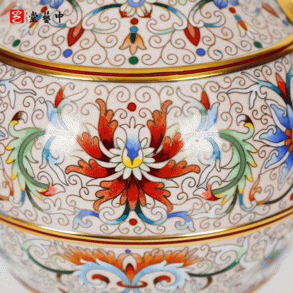 故宫乾隆遗珍再造·霍铁辉亲铸 | 景泰蓝《吉象连生象耳瓶》 | 吉象连升祥瑞平安